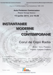 Instantanee Moderne si Contemporane – concert al Corului de Copii Radio