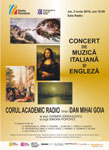 Corul Academic Radio – Concert de muzica italiana si engleza
