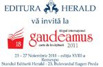 Cartile Editurii Herald te asteapta la Targul International Gaudeamus – Carte de invatatura