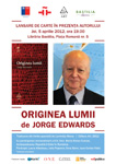 Lansare de carte in prezenta autorului: „Originea lumii” de Jorge Edwards