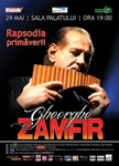Pe 29 mai Gheorghe Zamfir sustine “Rapsodia Primaverii” la Sala Palatului