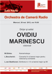 Ovidiu Marinescu, dirijor si solist la Sala Radio