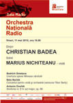 Dirijorul Christian Badea revine pentru doua concerte la pupitrul Orchestrei Nationale Radio