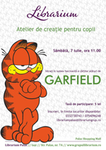 Vino alaturi de Garfield in lumea fascinanta a cartilor, la Librarium Palas