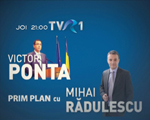 Victor Ponta vine la Prim plan, la TVR 1