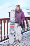 Bianca Ionita, pasionata de snowboard