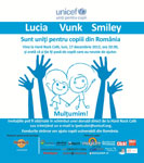 UNICEF: Lucia, Vunk si Smiley canta pentru copiii vulnerabili din Romania