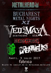 Trupa americana VEIL OF MAYA canta la Bucharest Metal Nights XI pe 9 iulie