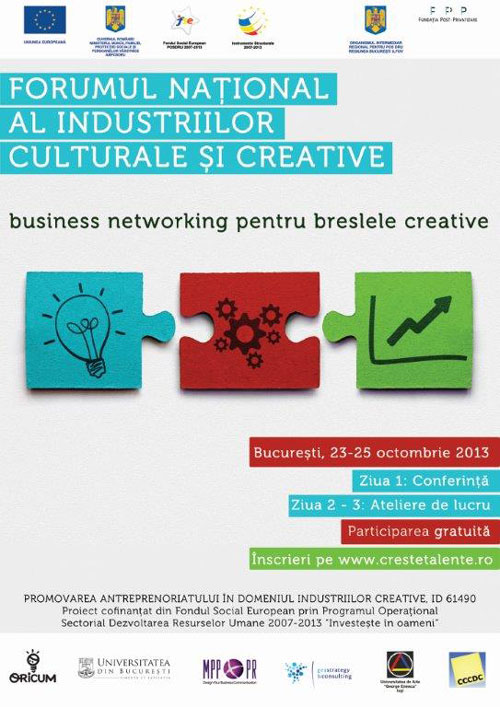 Revolutia creativitatii incepe pe 23 octombrie la Bucuresti