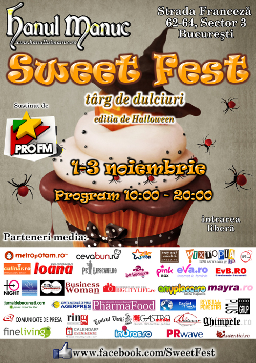 Sweet Fest, festivalul dulciurilor gourmet, anunta extravaganta editie de Halloween