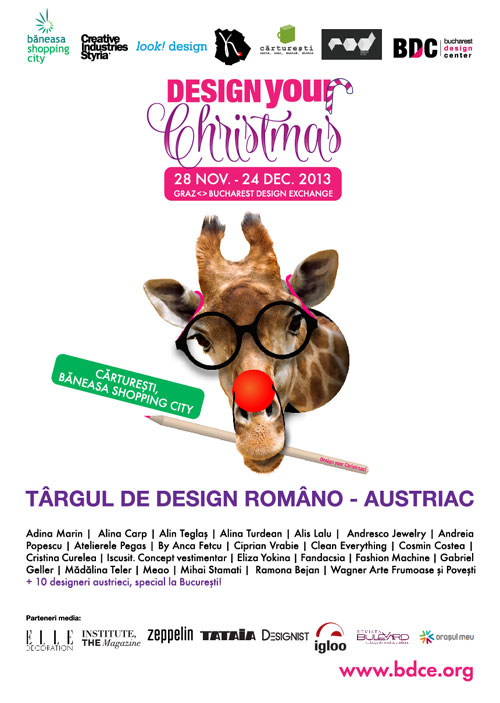 Bucharest Design Center si ROD (Romanian Design) – Carturesti prezinta:  Design Your Christmas!