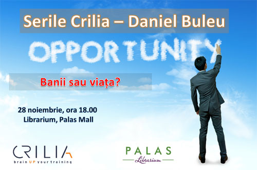 Daniel Buleu, invitat in cadrul Serilor CRILIA, la Librarium Palas