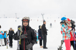Cosmin Selesi, arbitru pe partia de schi, la slalom urias