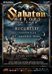 Suedezii de la SABATON isi lanseaza noul album la Bucuresti la Turbohalle pe 27 ianuarie