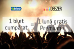 Orice bilet cumparat de pe iabilet.ro iti ofera o luna gratuita de Deezer Premium+