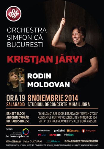 Kristjan Jarvi la pupitrul Orchestrei Simfonice Bucuresti