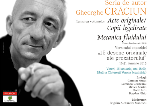 Lansarea Seriei de autor si vernisajul expozitiei dedicate lui Gheorghe Craciun la Carturesti Verona