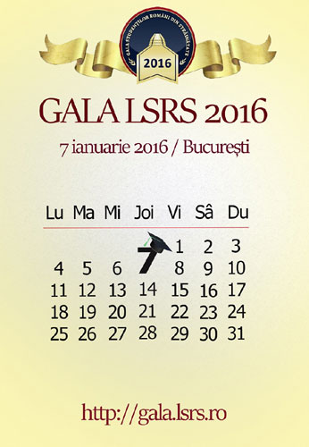 Gala LSRS 2016 – Excelenta in educatie se premiaza la inceput de an