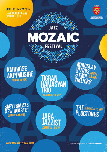 Mozaic Jazz Festival ii asteapta pe fanii jazz-ului la Sibiu