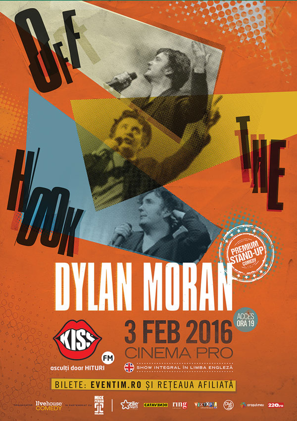 Spectacolul lui Dylan Moran din 3 februarie se muta la Cinema PRO
