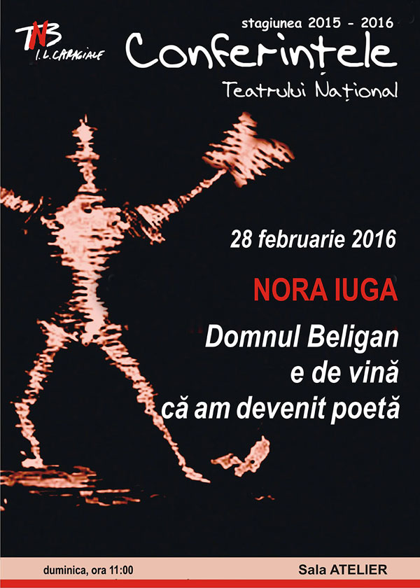Nora Iuga la Teatrul Naţional Bucureşti: Domnul Beligan e de vină că am devenit poetă