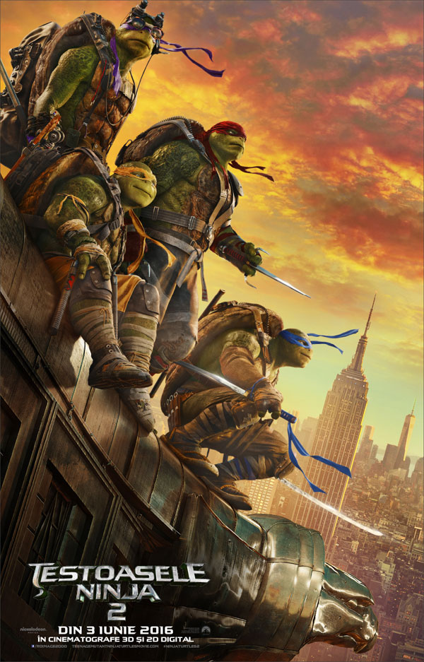 Paramount Pictures și Nickelodeon Movies prezintă “Teenage Mutant Ninja Turtles: Out of the Shadows”