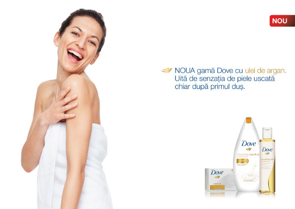 Descoperă noua gamă Dove Nourishing Care & Oil – special creată pentru îngrijirea pielii uscate –