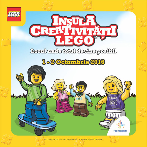 Insula Creativității cu LEGO – eveniment captivant în acest weekend la Promenada