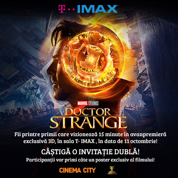 Studiourile Marvel şi IMAX le oferă fanilor din toată lumea imagini exclusive din filmul cu cel mai nou super-erou – “Doctor Strange”