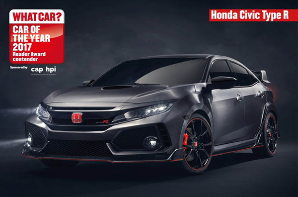 2017 British-built Civic Type R shortlisted for What Car? Reader Award