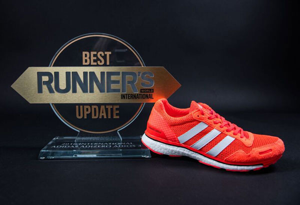 adizero adios boost 3.0 este recunoscut de către Runner’s World International ca fiind pantoful cu cea mai apreciată îmbunătăţire