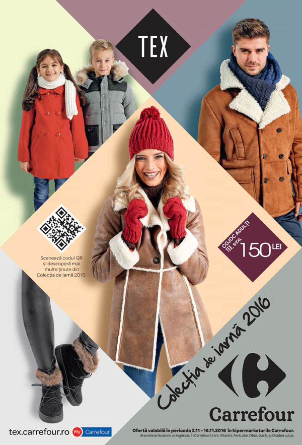 Începe iarna cu cele mai în vogă piese vestimentare din noua colecţie TeX şi Fashion Express, exclusiv la Carrefour