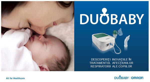 Omron DuoBaby, nebulizator cu aspirator nazal – soluția 2 în 1 pentru respirația corectă și sănătoasă a bebelușilor