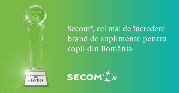 Secom®, cel mai de încredere brand de suplimente pentru copii din România