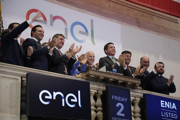 Acțiunile Enel Americas au debutat la tranzacționare pe bursa din New York