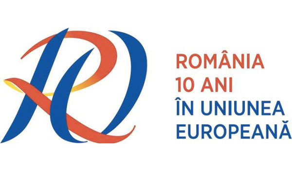 Un logo pentru marcarea a 10 ani de la aderarea României la Uniunea Europeană