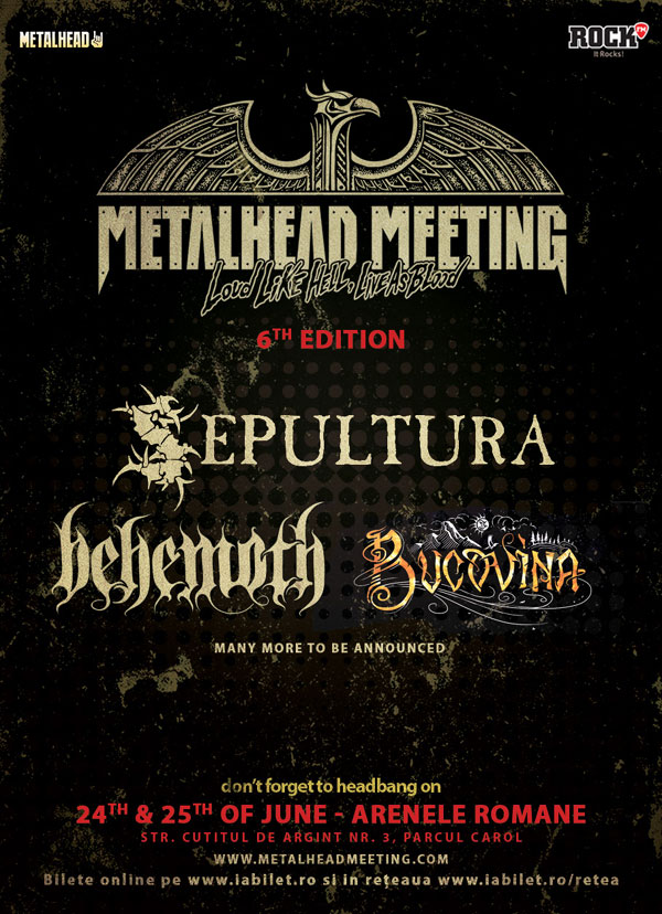 SEPULTURA confirmată la Festivalul METALHEAD Meeting care va avea loc cu o săptămână mai devreme