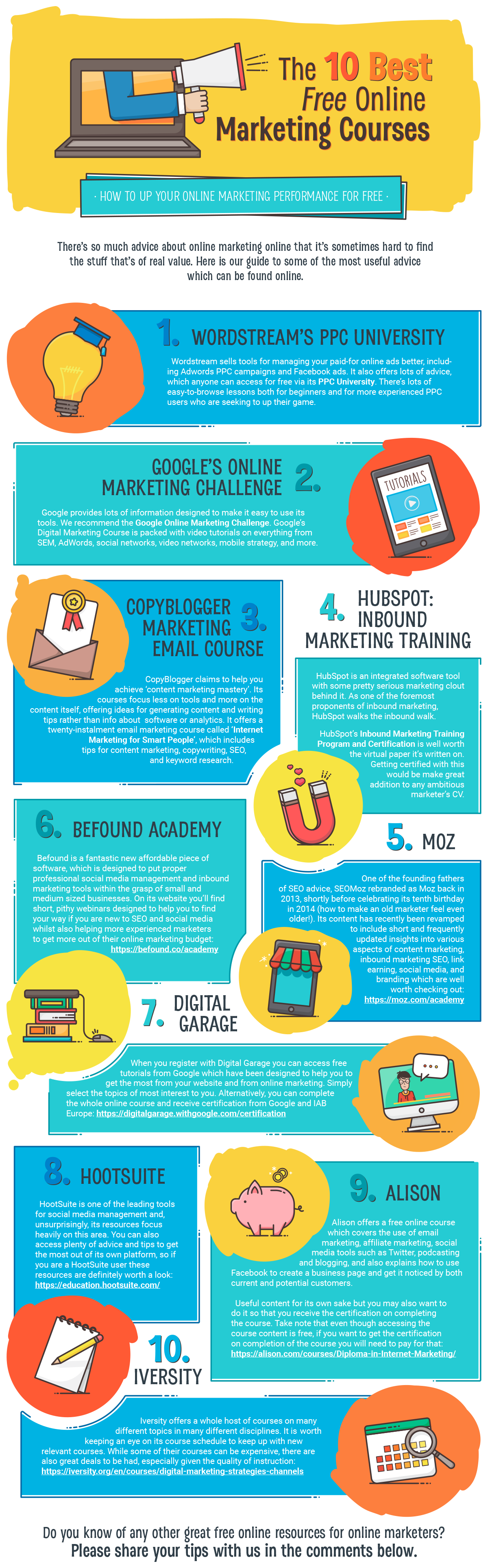 10 cursuri gratuite de marketing online