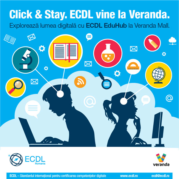 ECDL testează la Veranda Mall competenţele digitale ale tinerilor