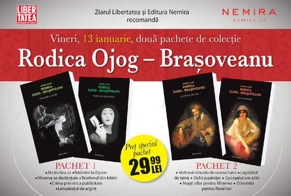Rodica Ojog-Brașoveanu – pachete de colecție la chioșcurile de presă împreună cu Libertatea