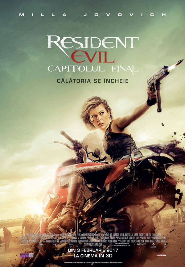 “Resident Evil. Final Chapter”, lider detașat de box office în România