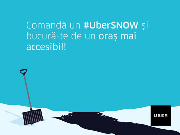UberSNOW: Deszăpezire la comandă, direct din aplicație, pentru un  București mai accesibil