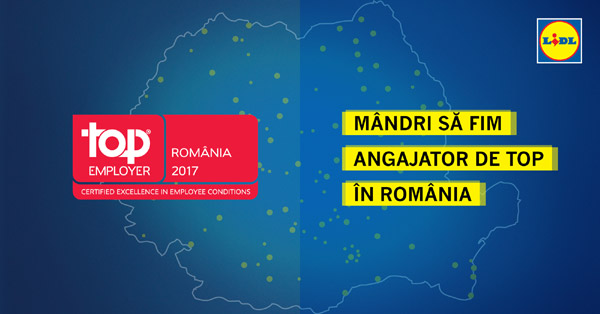 LIDL câștigă premiul “Top Employer România 2017”