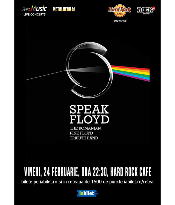 Tribut Pink Floyd cu Speak Floyd la Hard Rock Cafe