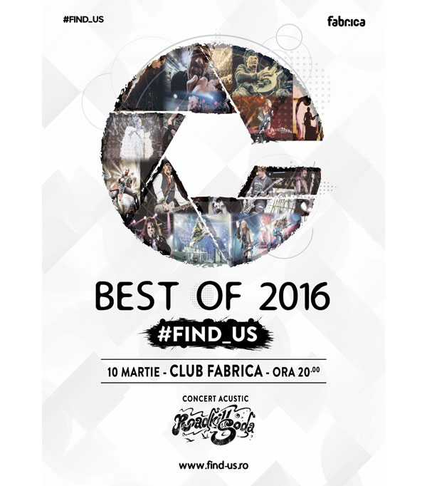 Expozitie de fotografie de concert #FIND_US – Best of 2016 – in club Fabrica