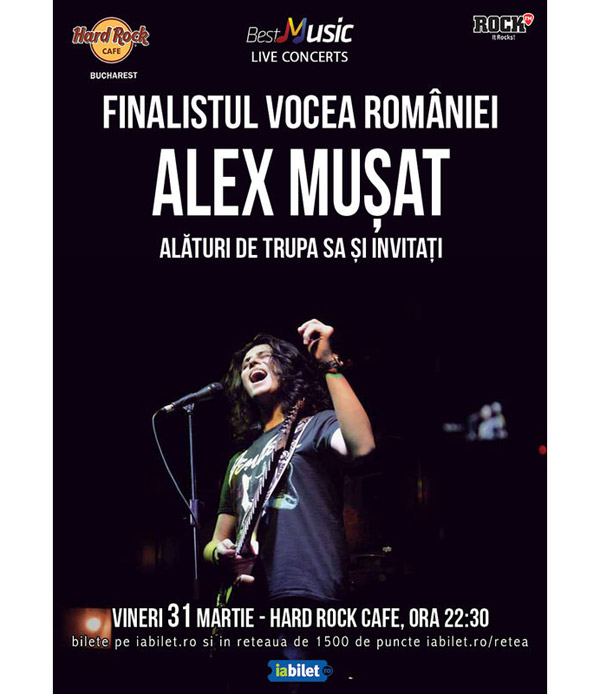 Concert Alex Mușat & Band la Hard Rock Cafe