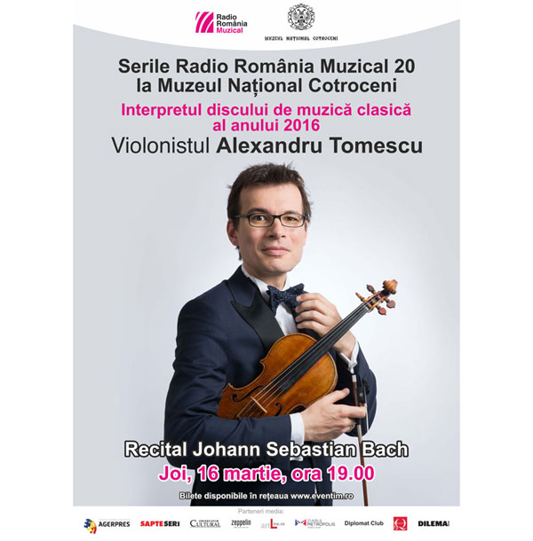 “Serile Radio România Muzical 20” cu violonistul Alexandru Tomescu