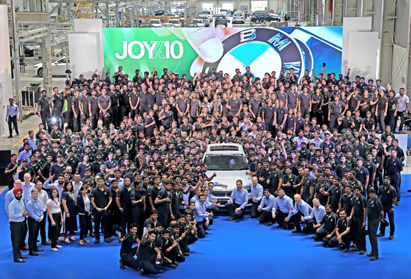Uzina BMW Group din Chennai a marcat un deceniu de “Plăcerea de a conduce” în India