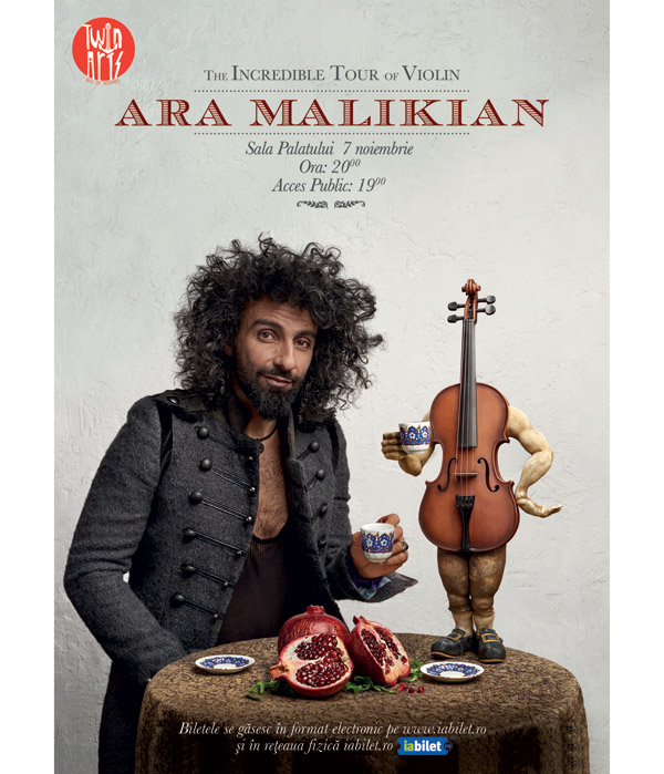 Violonistul Ara Malikian concertează la Sala Palatului, pe 7 noiembrie