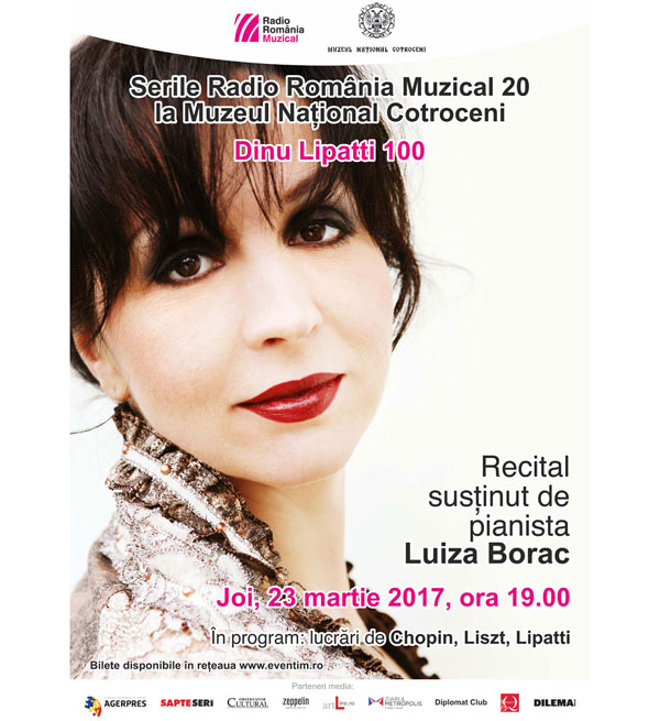 “Serile Radio România Muzical 20” cu pianista Luiza Borac